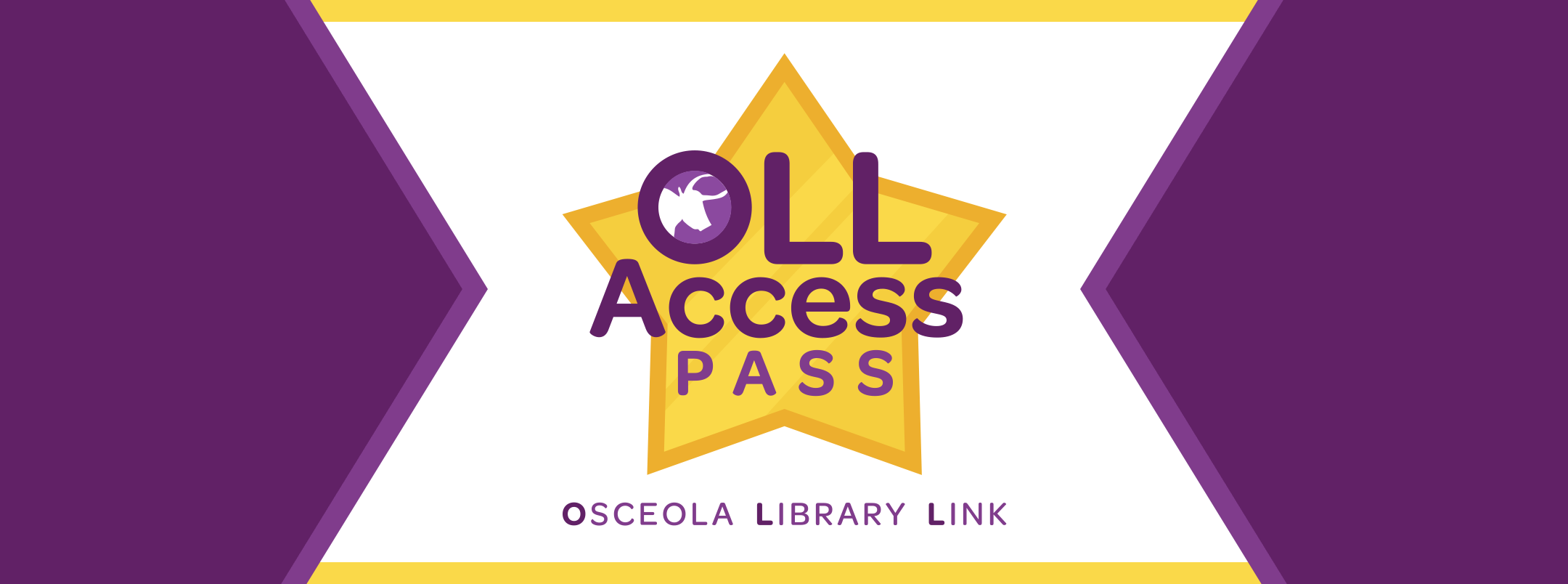 A banner with the OLL Access Pass logo
